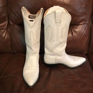 White Nocona Boots